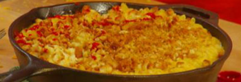Pasta con queso y maíz dulce